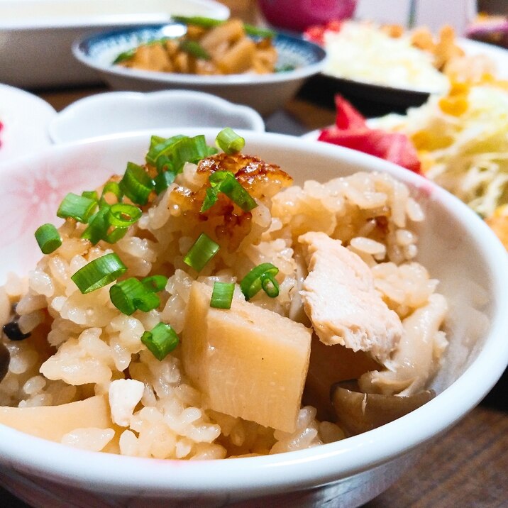 安定の味!我が家のたけのこご飯♡